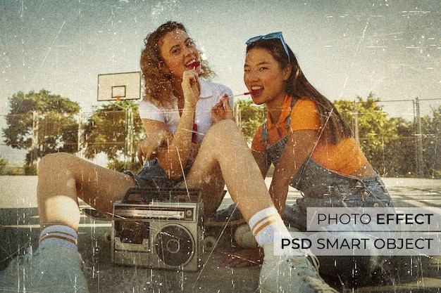 Diseño de efecto de foto grunge