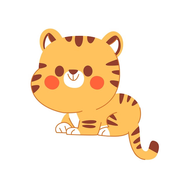 Diseño de elementos de animales lindos
