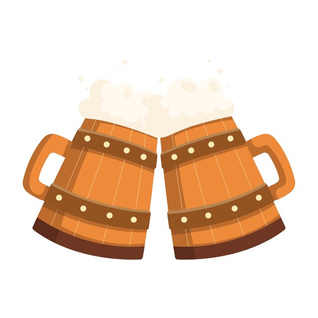 Diseño de elementos del Oktoberfest.