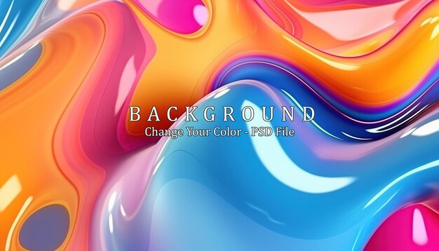 Diseño de fondo de color líquido IA generativa