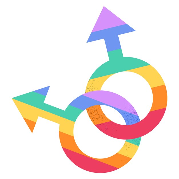 Diseño del icono del mes del orgullo