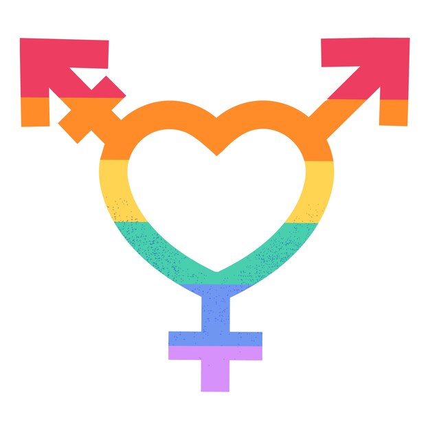 Diseño del icono del mes del orgullo