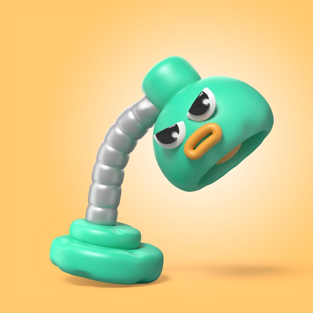 Diseño de íconos de elementos inflados de estilo kawaii