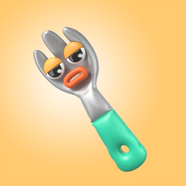 Diseño de íconos de elementos inflados de estilo kawaii