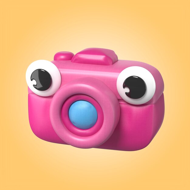 Diseño de íconos de elementos inflados de estilo kawaii