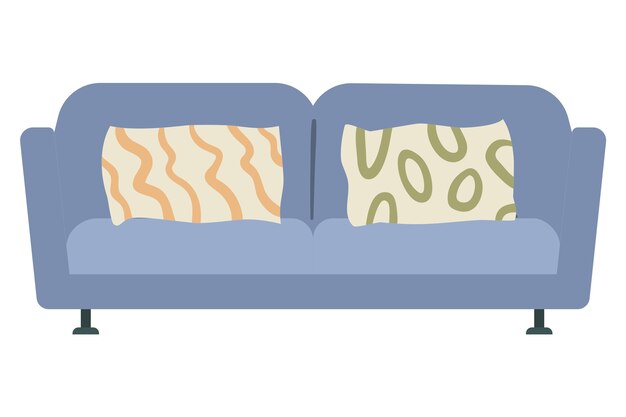 Diseño de íconos de muebles aislados