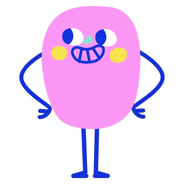 Diseño de iconos de personajes divertidos