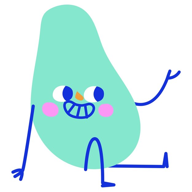 Diseño de iconos de personajes divertidos
