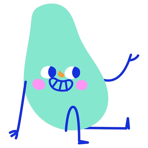 Diseño de iconos de personajes divertidos