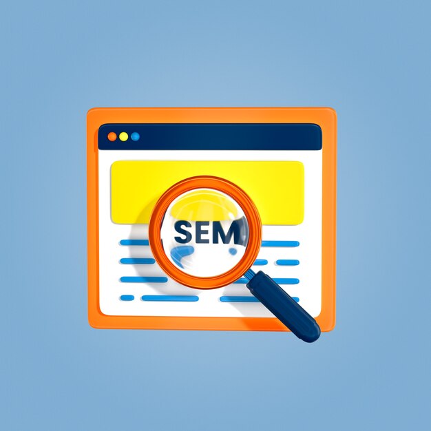 Diseño de iconos de SEO y SEM