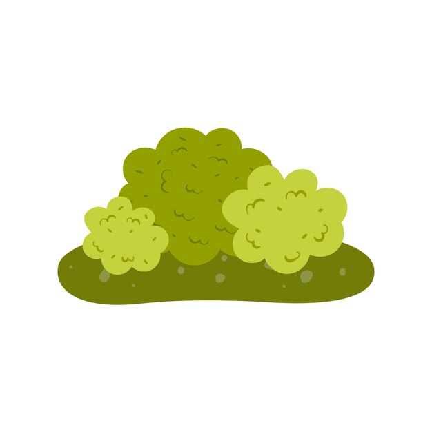 Diseño de ilustración de arbusto