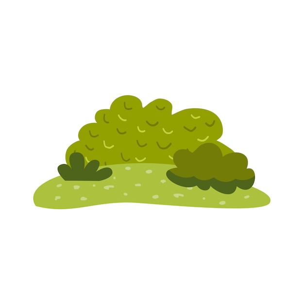 Diseño de ilustración de arbusto