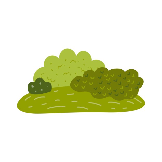 Diseño de ilustración de arbusto