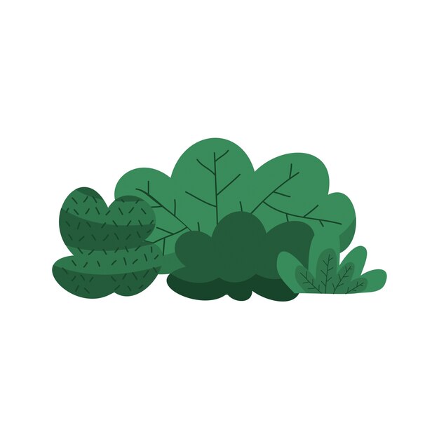 Diseño de ilustración de arbusto