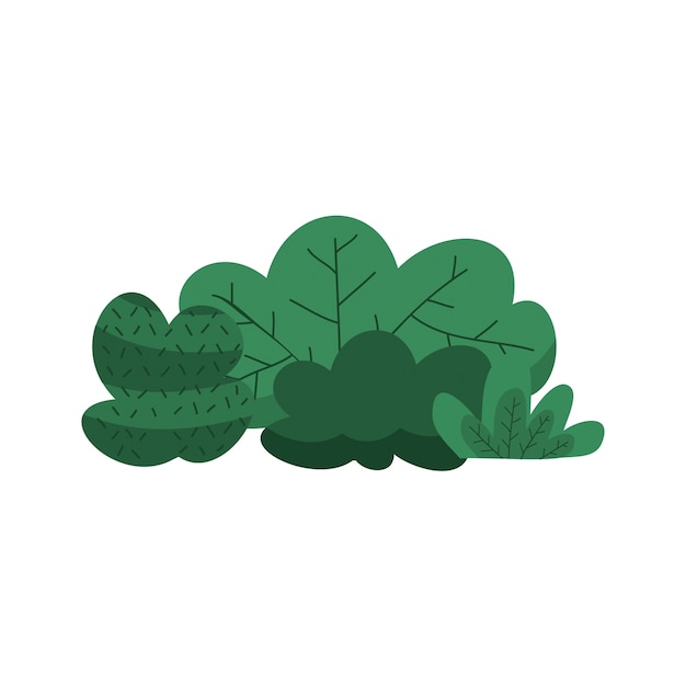 Diseño de ilustración de arbusto
