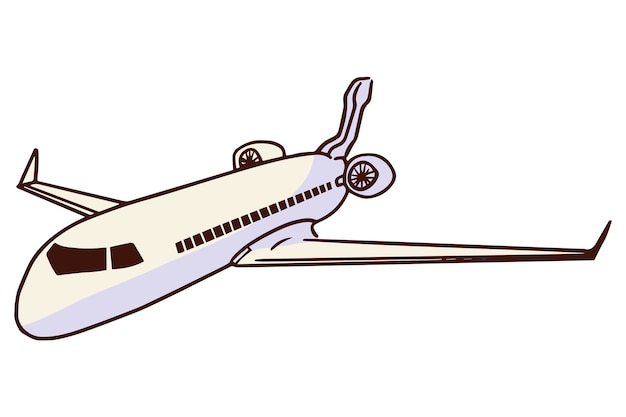 Diseño de la ilustración del avión