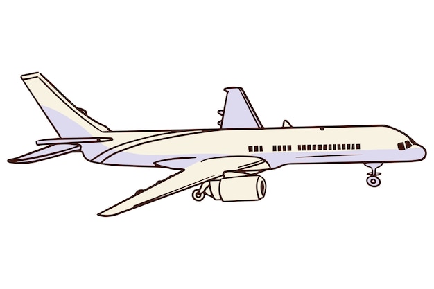 Diseño de la ilustración del avión