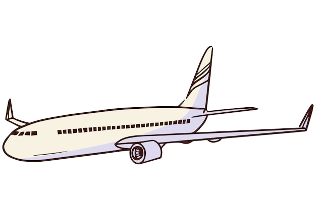 Diseño de la ilustración del avión
