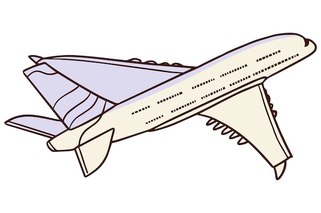 Diseño de la ilustración del avión