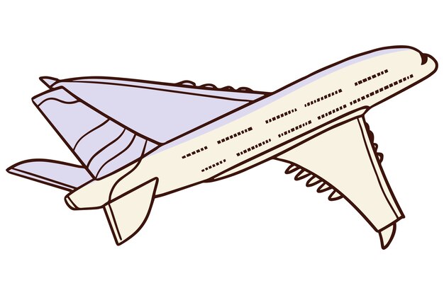 Diseño de la ilustración del avión