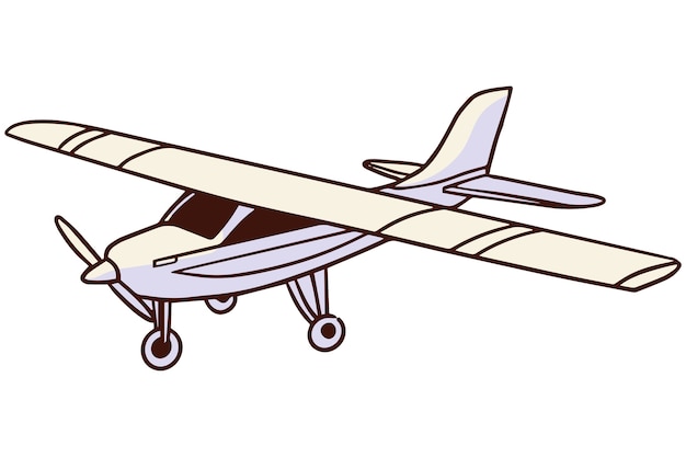 Diseño de la ilustración del avión