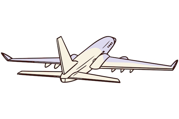 Diseño de la ilustración del avión