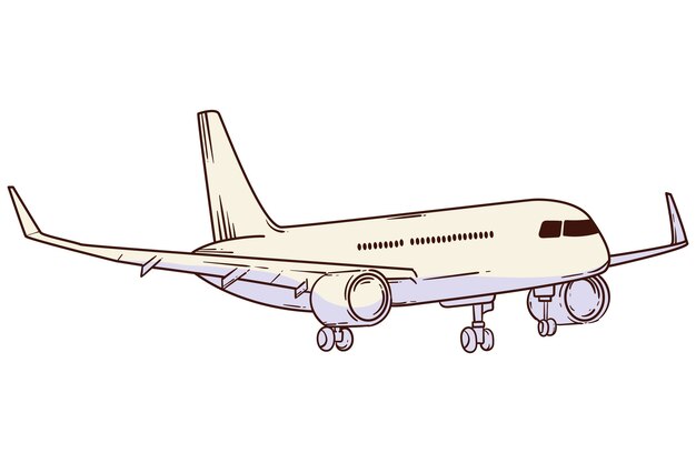Diseño de la ilustración del avión