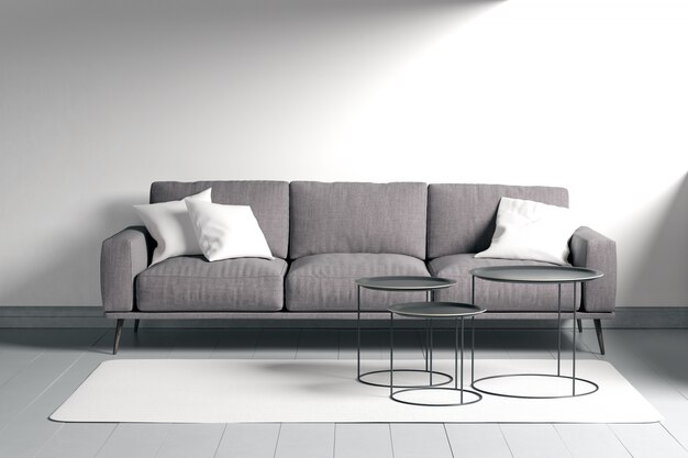 diseño interior moderno de sala de estar