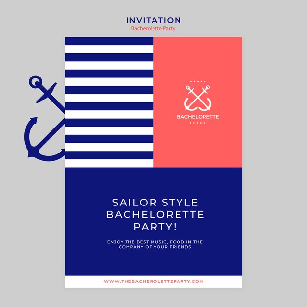 Diseño de invitación para despedida de soltera