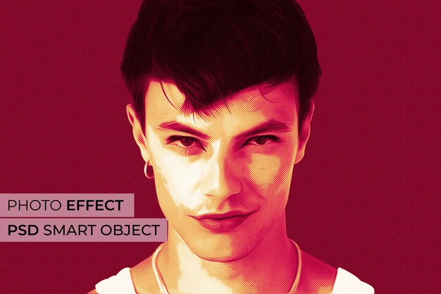 Diseño de maqueta de efecto pop art