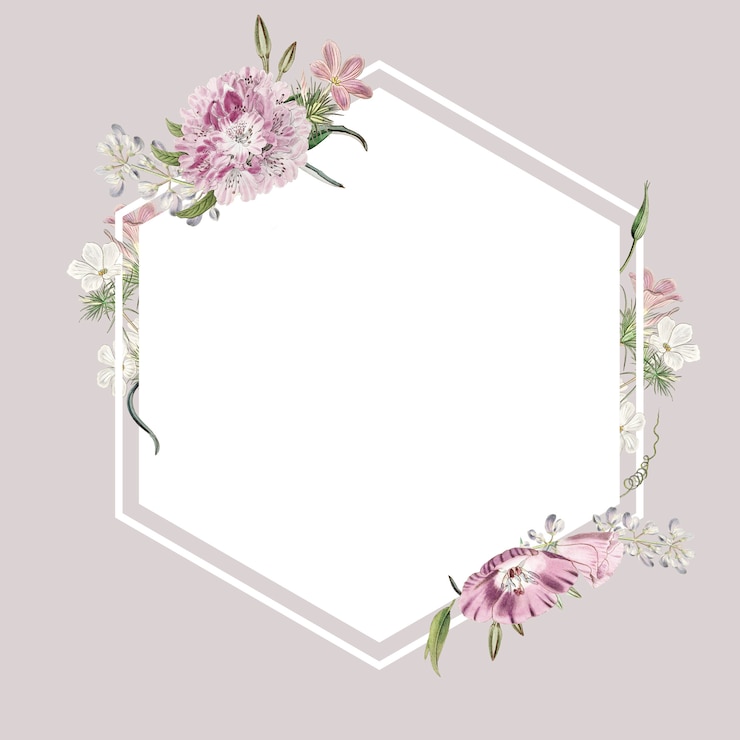 PSD gratuito diseño de marcos florales