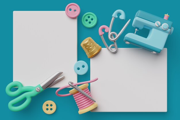 Diseño de moda diseño de banner en blanco