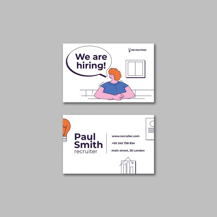 PSD gratuito diseño plano estamos contratando plantilla