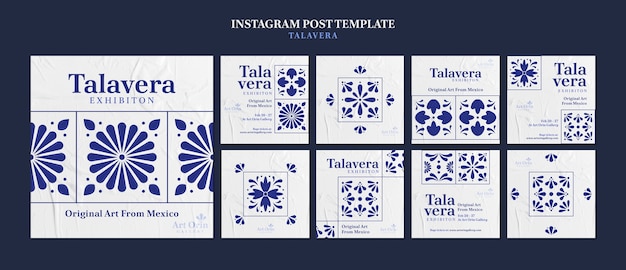 diseño plano talavera evento publicaciones de instagram