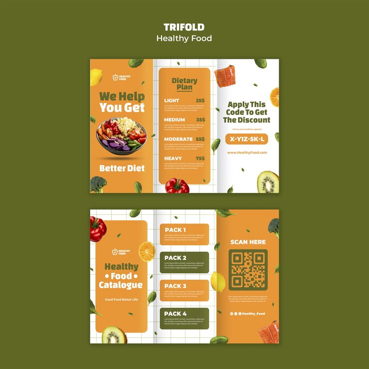 PSD gratuito diseño de plantilla de alimentos saludables