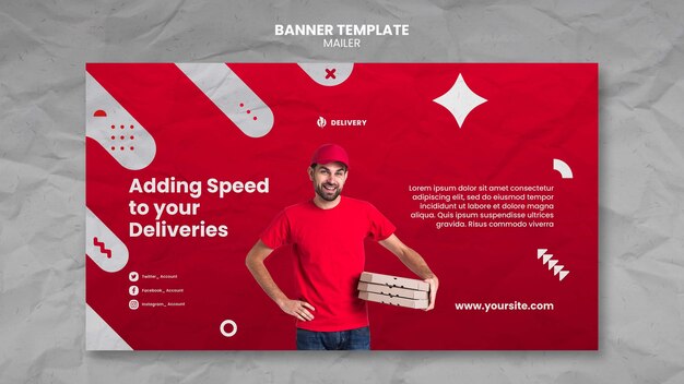 Diseño de plantilla de banner de mailer