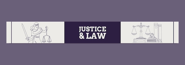 Diseño de plantilla de banner de la tabla de clasificación de abogados