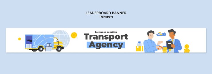 PSD gratuito diseño de la plantilla de banner de la tabla de clasificación de transporte