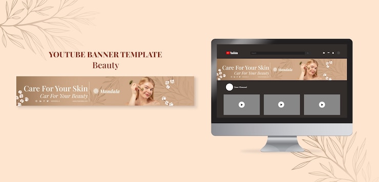 PSD gratuito diseño de plantilla de belleza elegante