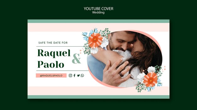 Diseño de plantilla de boda