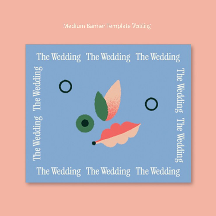 PSD gratuito diseño de plantilla de boda