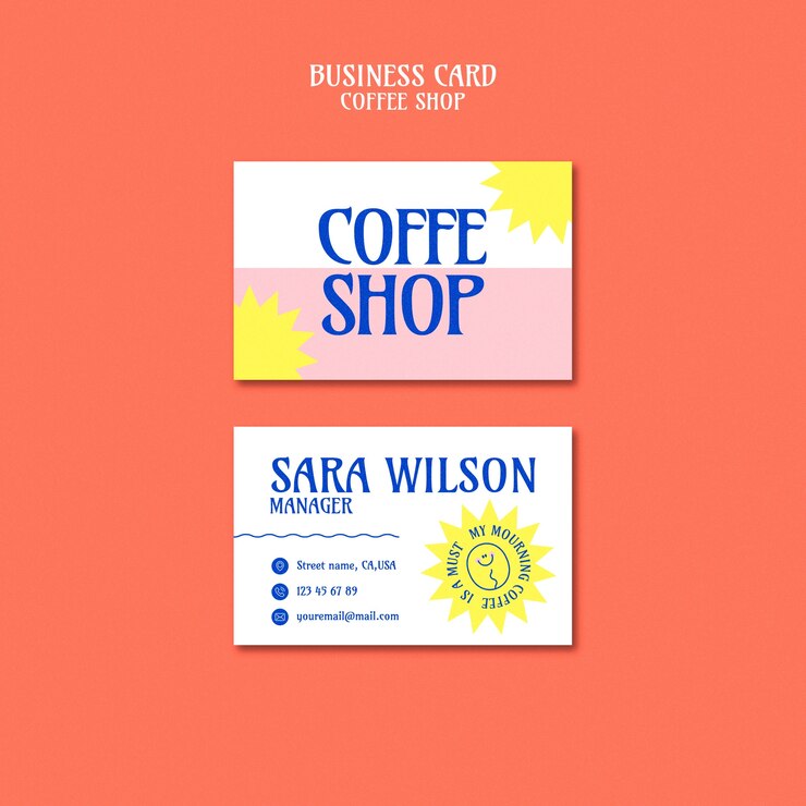 PSD gratuito diseño de plantilla de cafetería