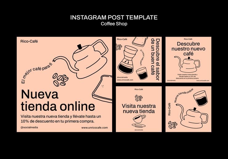 PSD gratuito diseño de plantilla de cafetería