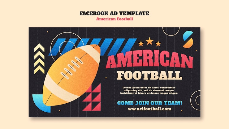 PSD gratuito diseño de plantilla del campeonato de fútbol americano
