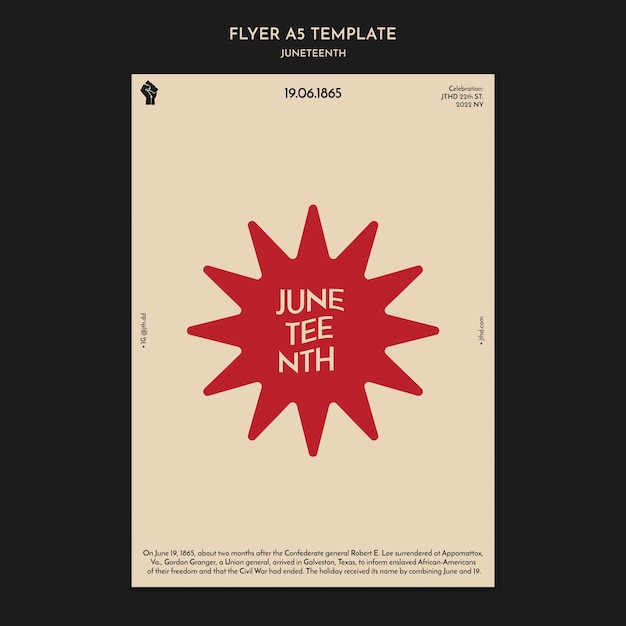 Diseño de plantilla de cartel de junio