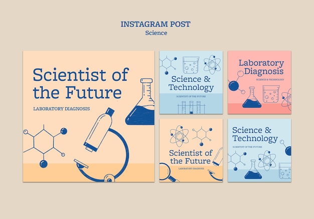 Diseño de plantilla de ciencia