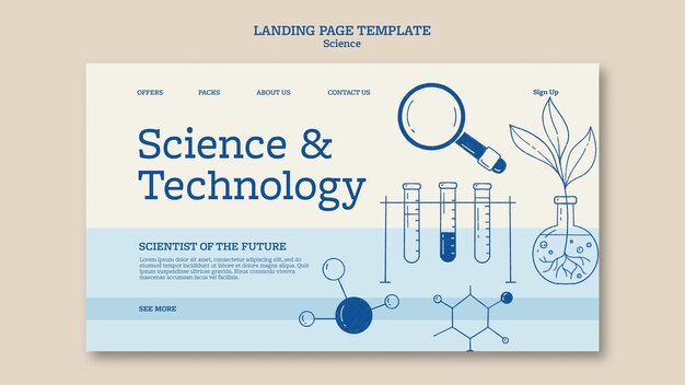 Diseño de plantilla de ciencia