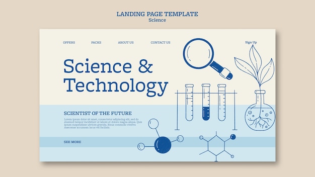 Diseño de plantilla de ciencia