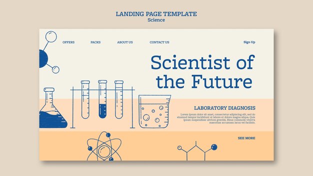 Diseño de plantilla de ciencia