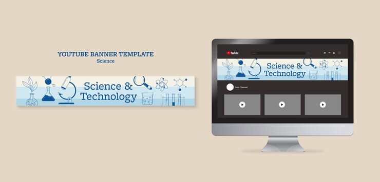PSD gratuito diseño de plantilla de ciencia